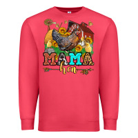 Cardinal mama hen Premium Sweatshirt - LillyAllenDesigns