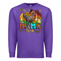Purple mama hen Premium Sweatshirt - LillyAllenDesigns