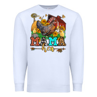 White mama hen Premium Sweatshirt - LillyAllenDesigns