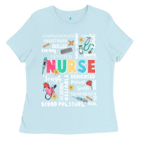 Baby Blue nurse word Ladies Tee - JahusDesignShop