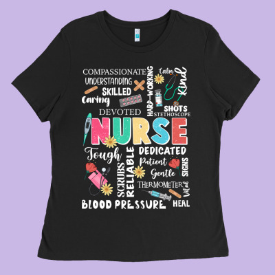 Nurse Word Ladies Tee Designed By Jahusdesignshop