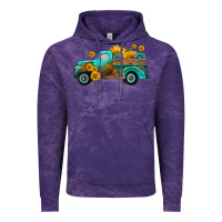 Cloud Purple farm truck with sunflower Vintage Hoodie - HRA Design Shop