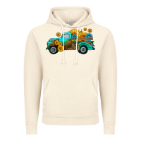 Vintage Artic farm truck with sunflower Vintage Hoodie - HRA Design Shop