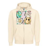 Sandshell retro easter Zipper Hoodie - MaliasSmallBusiness