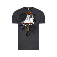 Vintage Black freak ghost halloween Vintage Tee - BundleAndBundleShop
