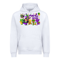 White mardi gras party Urban Hoodie - CowGirlArtShop
