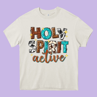 Holy Spirit Active Heavy Core Tee Designed By Texasbilliewilder