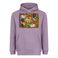 Lavender fall pumpkin background Heavyweight Hoodie - BundleAndBundleShop