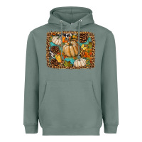 Sage fall pumpkin background Heavyweight Hoodie - BundleAndBundleShop
