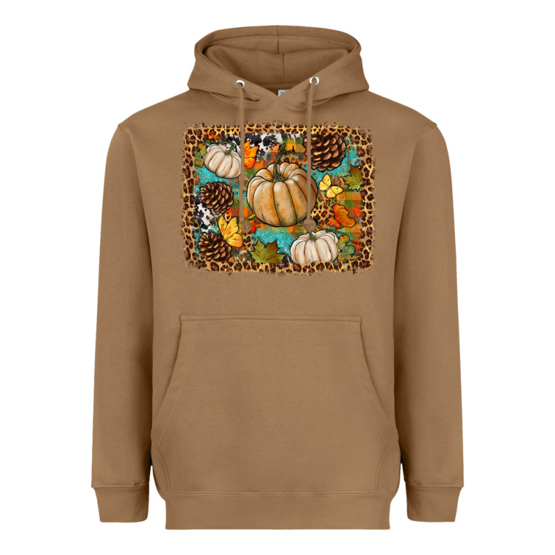 Fall Pumpkin Background Heavyweight Hoodie by BundleAndBundleShop | Teevron