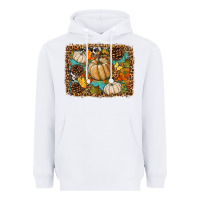White fall pumpkin background Heavyweight Hoodie - BundleAndBundleShop