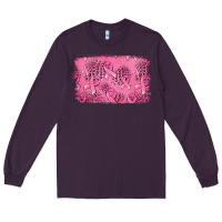Plum Distressed breast cancer background Long Sleeve Tee - Jasminsmagicworld