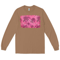 Toasted Coconut Distressed breast cancer background Long Sleeve Tee - Jasminsmagicworld