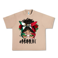 Mexican Mom Life Messy Bun Mama Urban Heavy Tee | Teevron