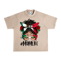 French Oak mexican mom life messy bun mama Urban Heavy Tee - BundleAndBundleShop