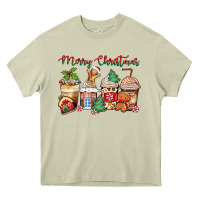Mossy merry christmas gingerbread coffee cups Heavy Core Tee - Zillion Design Studio