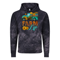 Cloud Black farm truck  farm life with sunflower Vintage Hoodie - HRA Design Shop