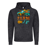 Vintage Black farm truck  farm life with sunflower Vintage Hoodie - HRA Design Shop