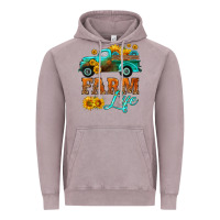 Vintage Zinc farm truck  farm life with sunflower Vintage Hoodie - HRA Design Shop