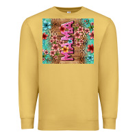 Antique Gold floral mama Premium Sweatshirt - LillyAllenDesigns