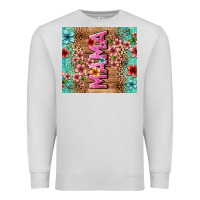 Dove Grey floral mama Premium Sweatshirt - LillyAllenDesigns