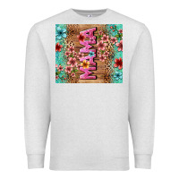 Oatmeal Heather floral mama Premium Sweatshirt - LillyAllenDesigns