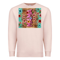 Pale Pink floral mama Premium Sweatshirt - LillyAllenDesigns