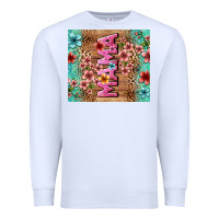 White floral mama Premium Sweatshirt - LillyAllenDesigns