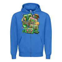 True Royal st patrick's day cassette tapes Zipper Hoodie - MaliasSmallBusiness