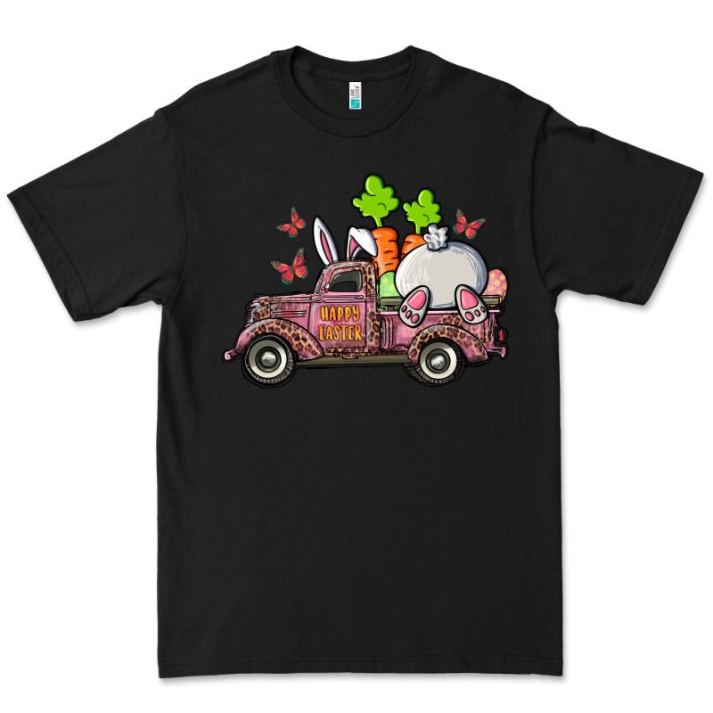 Happy Easter Pink Truck With Bunny Premium Tee by RanaPortraitStore | Teevron