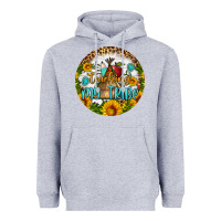Heather Grey teaching my tribe round earring Heavyweight Hoodie - BundleAndBundleShop