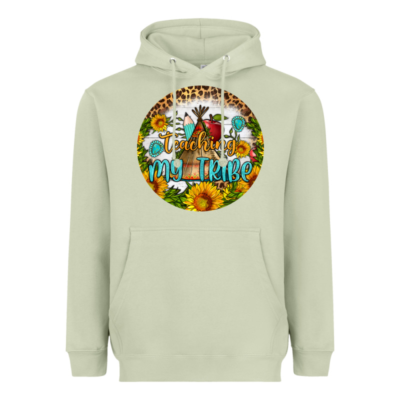 Teaching My Tribe Round Earring Heavyweight Hoodie by BundleAndBundleShop | Teevron
