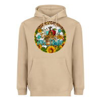 Mushroom teaching my tribe round earring Heavyweight Hoodie - BundleAndBundleShop