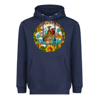 Navy teaching my tribe round earring Heavyweight Hoodie - BundleAndBundleShop