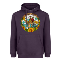 Plum teaching my tribe round earring Heavyweight Hoodie - BundleAndBundleShop