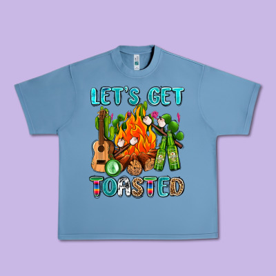 Let's Get Toasted With Camp Fire Urban Heavy Tee Designed By Adodesignshop