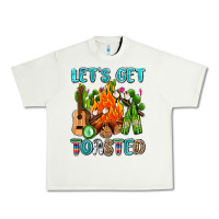 Pistachio let's get toasted with camp fire Urban Heavy Tee - AdoDesignShop