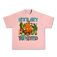 Salmon let's get toasted with camp fire Urban Heavy Tee - AdoDesignShop