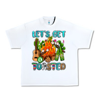 White let's get toasted with camp fire Urban Heavy Tee - AdoDesignShop