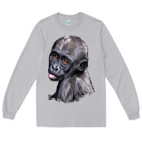 Moon Dust Baby Gorilla Head Long Sleeve Tee - LillyAllenDesigns