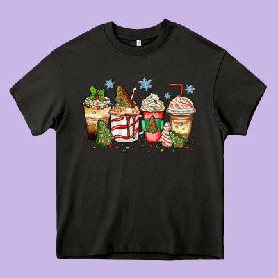 Heavy Core Tee christmas tree cake  coffee cups