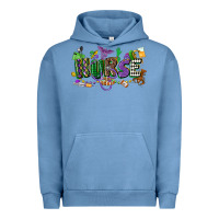 Pigment Pebble Blue nurse mardi gras Urban Hoodie - CowGirlArtShop