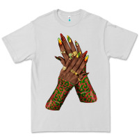 Juneteenth Nail Art With Afro Hand Premium Tee | Teevron