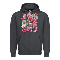 Smoke valentines day cassette tapes Zipper Hoodie - MaliasSmallBusiness