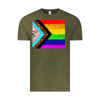 Vintage Olive pride flag Vintage Tee - AdoDesignShop