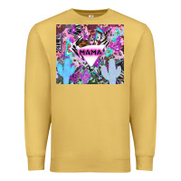 Antique Gold mama cowboy western animal pattern neon Premium Sweatshirt - LillyAllenDesigns