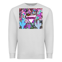 Dove Grey mama cowboy western animal pattern neon Premium Sweatshirt - LillyAllenDesigns