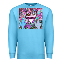 Ocean Blue mama cowboy western animal pattern neon Premium Sweatshirt - LillyAllenDesigns