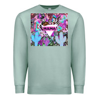 Seafoam mama cowboy western animal pattern neon Premium Sweatshirt - LillyAllenDesigns