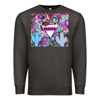 Smoke mama cowboy western animal pattern neon Premium Sweatshirt - LillyAllenDesigns